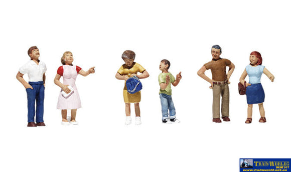 Woo-A1825 Woodland Scenics Window Shoppers (6-Pack) Ho Scale Figure