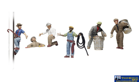 Woo-A1826 Woodland Scenics City Workers (6-Pack) Ho Scale Figure