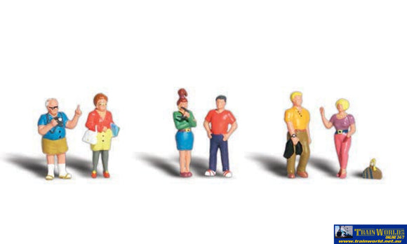 Woo-A1836 Woodland Scenics Tourists (6-Pack) Ho Scale Figure