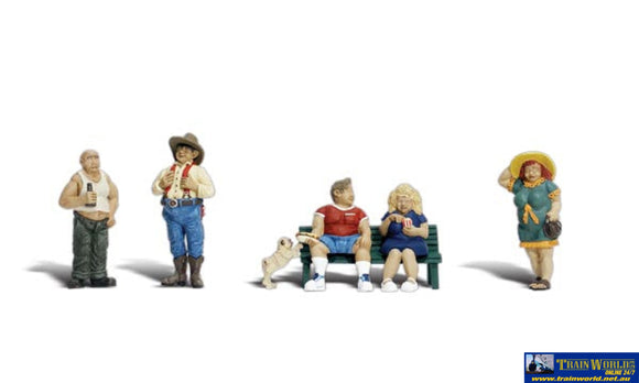 Woo-A1845 Woodland Scenics Full Figured Folks (5-Pack) Ho Scale Figure