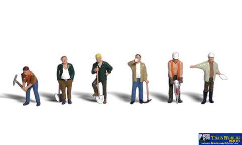 Woo-A1850 Woodland Scenics Road Crew (6-Pack) Ho Scale Figure