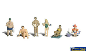 Woo-A1853 Woodland Scenics Sun Bathers (6-Pack) Ho Scale Figure