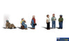 Woo-A1867 Woodland Scenics Factory Workers (6-Pack) Ho Scale Figure