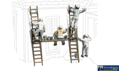 Woo-A1890 Woodland Scenics Painters (12-Piece) Ho Scale Figure