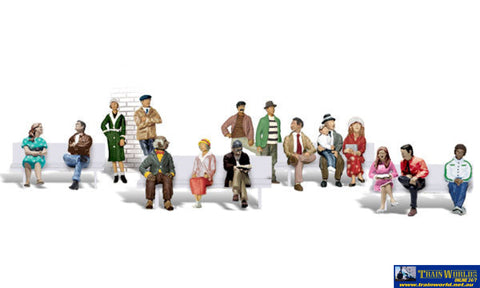 Woo-A1908 Woodland Sixteen Passengers (16-Pack) Ho Scale Figure