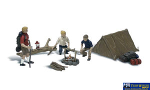 Woo-A1917 Woodland Campers (8-Pack) Ho Scale Figure