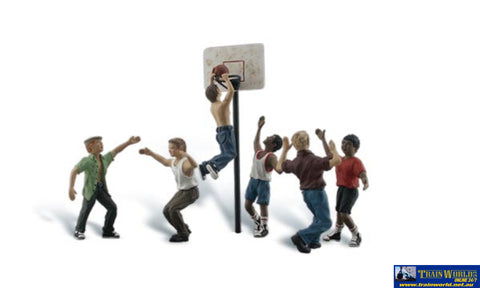 Woo-A1926 Woodland Shootin Hoops (7-Pack) Ho Scale Figure