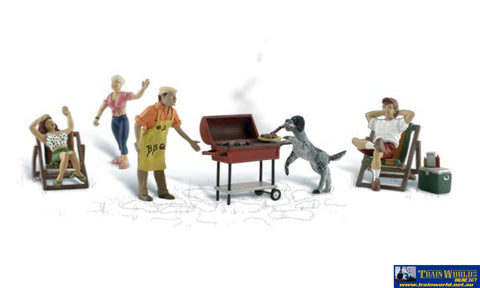 WOO-A1929 Woodland Scenics Backyard Barbeque HO Scale - Figure