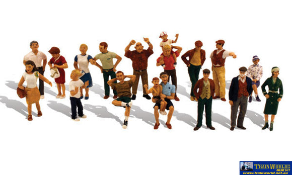 Woo-A1958 Woodland Scenics 16 People (12-Pack) Ho Scale Figure