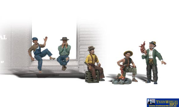 Woo-A2138 Woodland Scenics Hobo (7-Pack) N Scale Figure