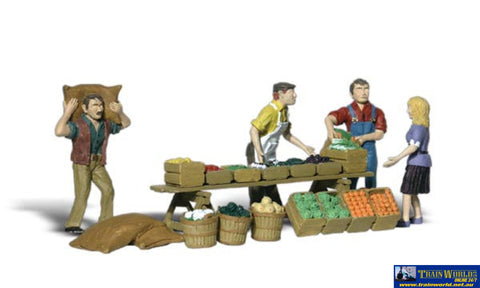 Woo-A2170 Woodland Scenics Farmers Market (14-Pack) Ho Scale Figure