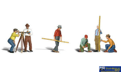 Woo-A2175 Woodland Scenics Surveyors (7-Pack) N Scale Figure