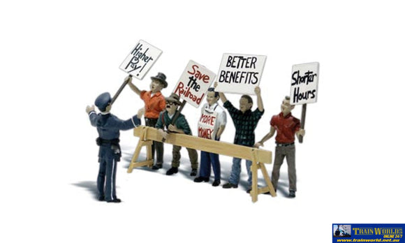 Woo-A2197 Woodland Scenics Picket Line (7-Pack) N Scale Figure