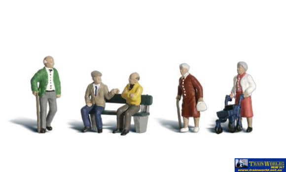 Woo-A2201 Woodland Scenics Senior Citizens (6-Pack) N Scale Figure