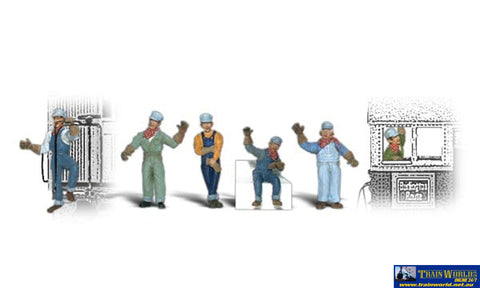 Woo-A2733 Woodland Scenics Engineers (6-Pack) O Scale Figure