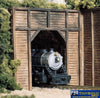 Woo-C1154 Woodland Scenics Tunnel-Portals Single-Track Timber (2-Pieces) N-Scale Scenery