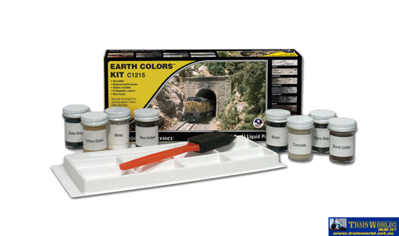Woo-C1215 Woodland Scenics Earth-Colours Pigment Kit Scenery