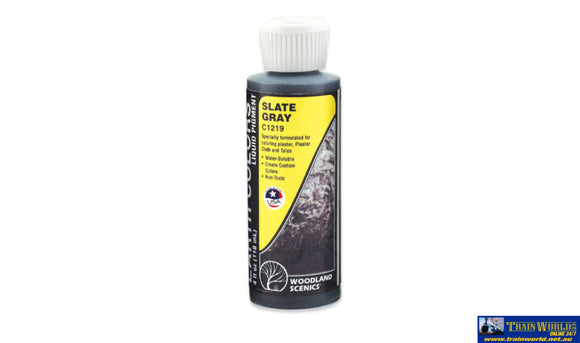 Woo-C1219 Woodland Scenics Earth-Colours Pigment 118Ml Slate-Grey Scenery