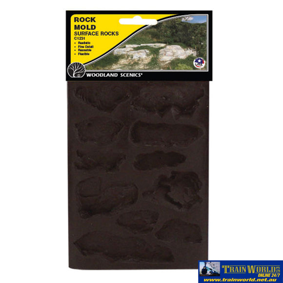 Woo-C1231 Woodland Scenics Rock-Moulds Surface-Rocks Scenery