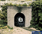 Woo-C1253 Woodland Scenics Tunnel-Portal Single-Track Cut-Stone Ho-Scale Scenery