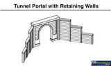 Woo-C1253 Woodland Scenics Tunnel-Portal Single-Track Cut-Stone Ho-Scale Scenery