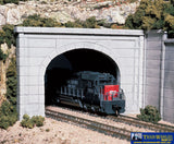 Woo-C1256 Woodland Scenics Tunnel-Portal Double-Track Concrete Ho-Scale Scenery