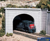 Woo-C1256 Woodland Scenics Tunnel-Portal Double-Track Concrete Ho-Scale Scenery