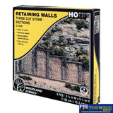 Woo-C1259 Woodland Scenics Retaining-Wall: Cut-Stone 79.3 X 133Mm (20.4M-Scale Length) Ho-Scale