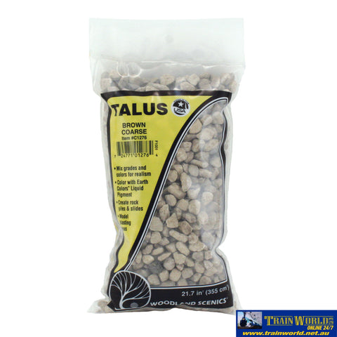 Woo-C1276 Woodland Scenics Bag Talus Coarse-Brown Scenery