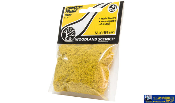 Woo-F176 Woodland Scenics Bag Flowering Foliage Yellow Scenery