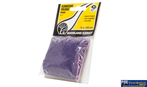 Woo-F177 Woodland Scenics Bag Flowering Foliage Purple Scenery