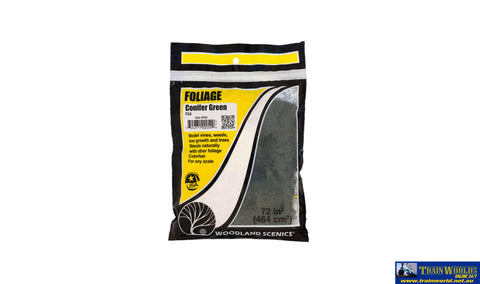 Woo-F54 Woodland Scenics Bag Foliage Conifer-Green Scenery