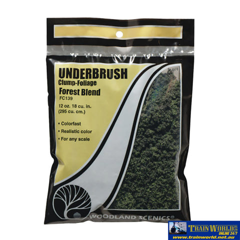 Woo-Fc139 Woodland Scenics Bag Underbrush Forest-Blend Scenery