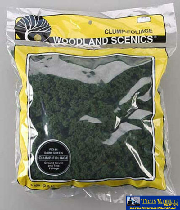 Woo-Fc184 Woodland Scenics Large-Bag Clump-Foliage Dark-Green Scenery