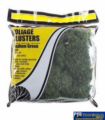 Woo-Fc58 Woodland Scenics Bag Foliage-Clusters Medium-Green Scenery