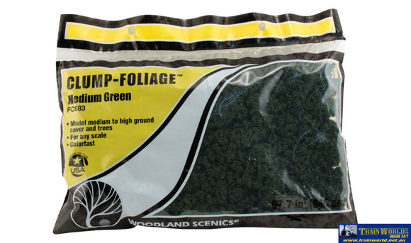 Woo-Fc683 Woodland Scenics Bag Clump-Foliage Medium-Green Scenery
