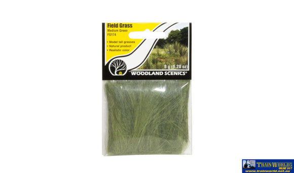 Woo-Fg174 Woodland Scenics Bag Field-Grass Medium Green Scenery