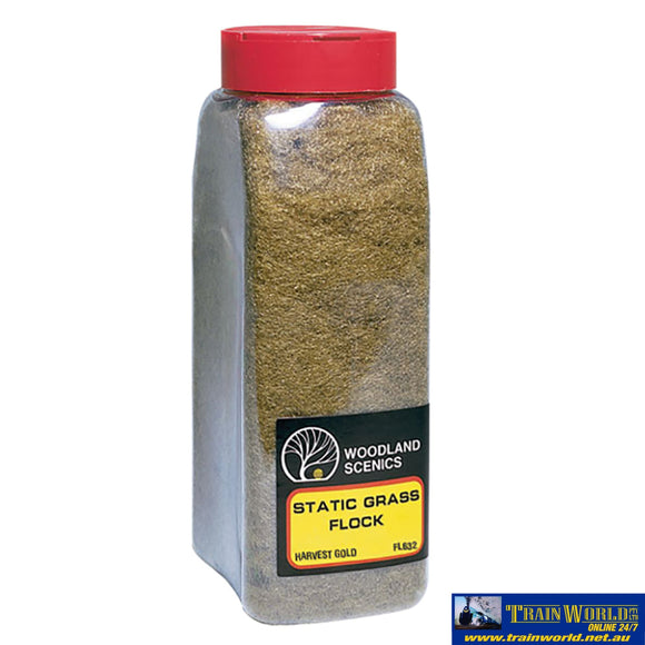 Woo-Fl632 Woodland Scenics Shaker Static-Grass Flock Harvest-Gold (1-3Mm Length) Scenery