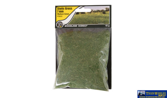 Woo-Fs622 Woodland Scenics Bag Static-Grass Flock Medium-Green (7Mm Length) Scenery