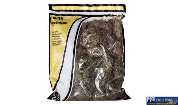 Woo-L167 Woodland Scenics Bag Lichen Light-Green Mix Scenery