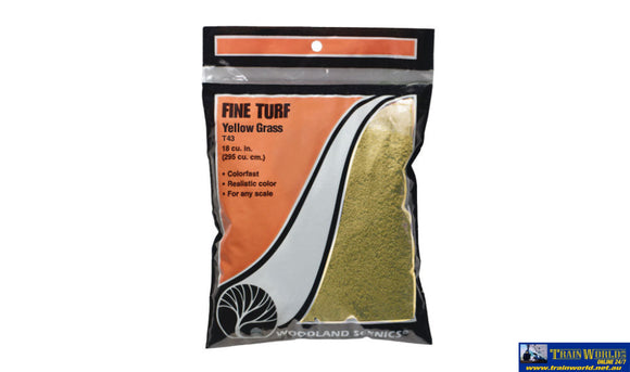 Woo-T43 Woodland Scenics Bag Turf Yellow Grass (Fine) Scenery