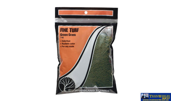 Woo-T45 Woodland Scenics Bag Turf Green Grass (Fine) Scenery