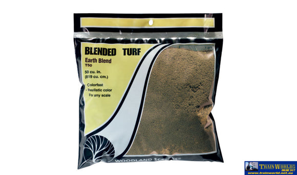 Woo-T50 Woodland Scenics Bag Blended Turf Earth Blend Scenery