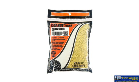 Woo-T61 Woodland Scenics Bag Turf Yellow Grass (Coarse) Scenery