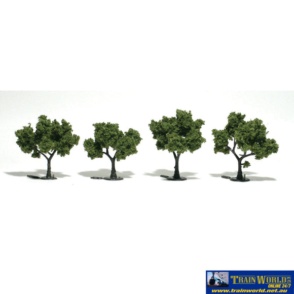 Woo-Tr1503 Woodland Scenics Realistic-Trees Light-Green (4) 50.8-76.2Mm (2-3) Height Scenery