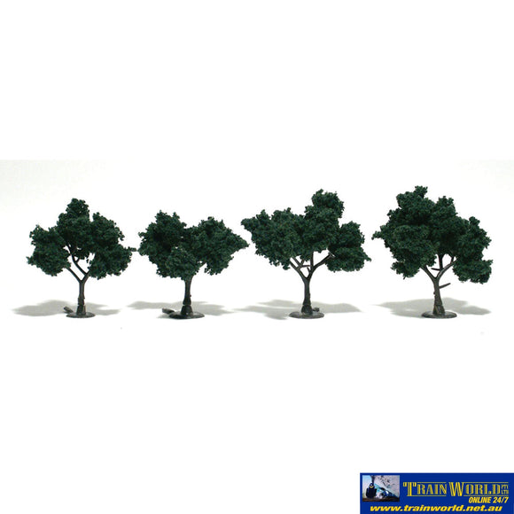 Woo-Tr1505 Woodland Scenics Realistic-Trees Dark-Green (4) 50.8-76.2Mm (2-3) Height Scenery