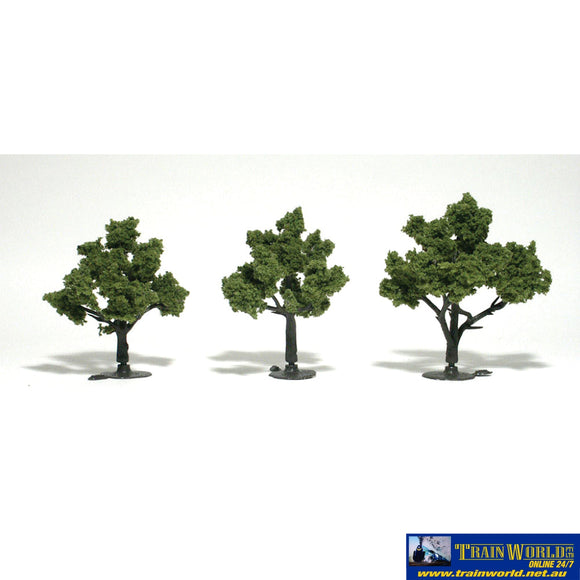 Woo-Tr1506 Woodland Scenics Realistic-Trees Light-Green (3) 76.2-101Mm (3-4) Height Scenery