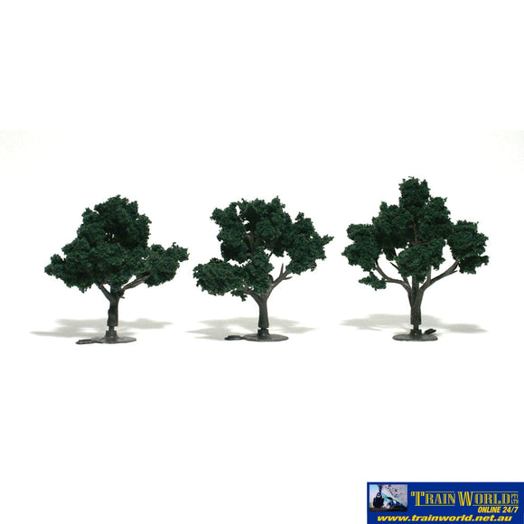 Woo-Tr1508 Woodland Scenics Realistic-Trees Dark-Green (3) 76.2-101Mm (3-4) Height Scenery