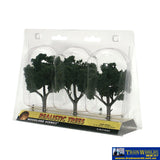 Woo-Tr1511 Woodland Scenics Realistic-Trees Dark-Green (3) 101-127Mm (4-5) Height Scenery