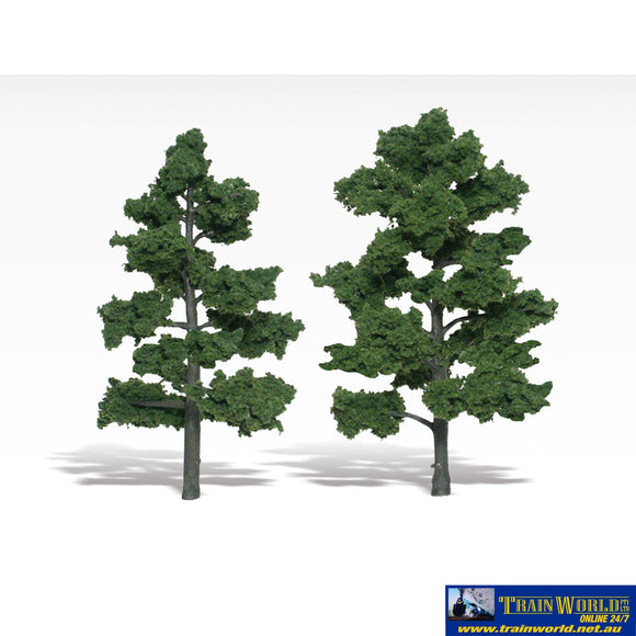 Woo-Tr1516 Woodland Scenics Realistic-Trees Medium-Green (2) 152-177Mm (6-7) Height Scenery